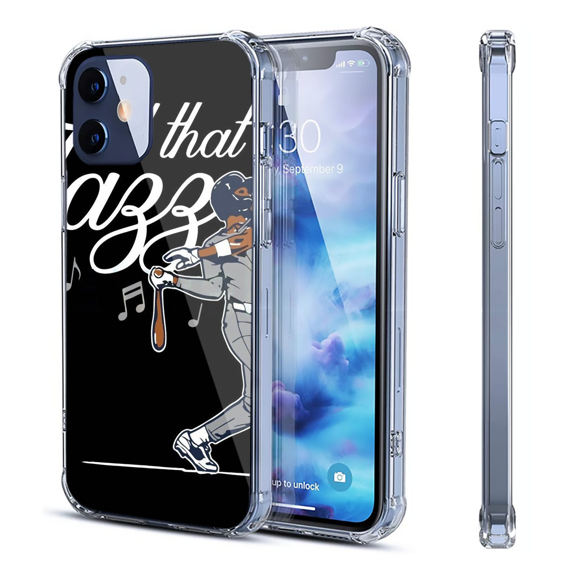 Jazz Chisholm Jr. 62 Clear IPhone 12 Case – Soft TPU With UV Print – Enhanced Drop Protection, Precise Fit, Anti-Fingerprint, Customizable Design, Scratch-Resistant, Yellow-Resistant